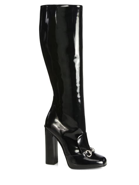 black womens gucci boots|Gucci high heels boots.